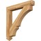 Ekena Millwork Balboa Arts & Crafts Rough Sawn Bracket, Western Red Cedar, 4"W x 32"D x 32"H BKT04X32X32BOA03RWR - alternate 1